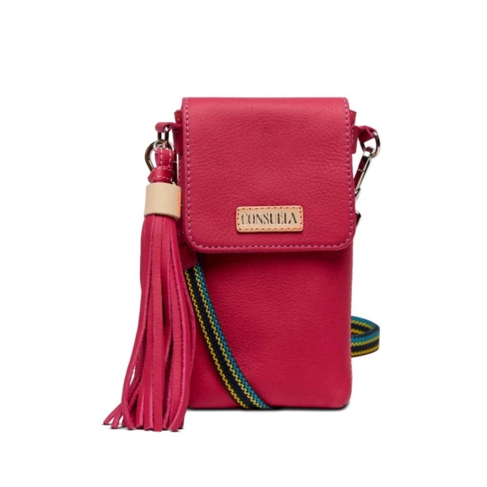 Consuela Dash Crossbody Maren Pink Pebbled Leather Phone Bag DHXB5503NF-OFOS NWT